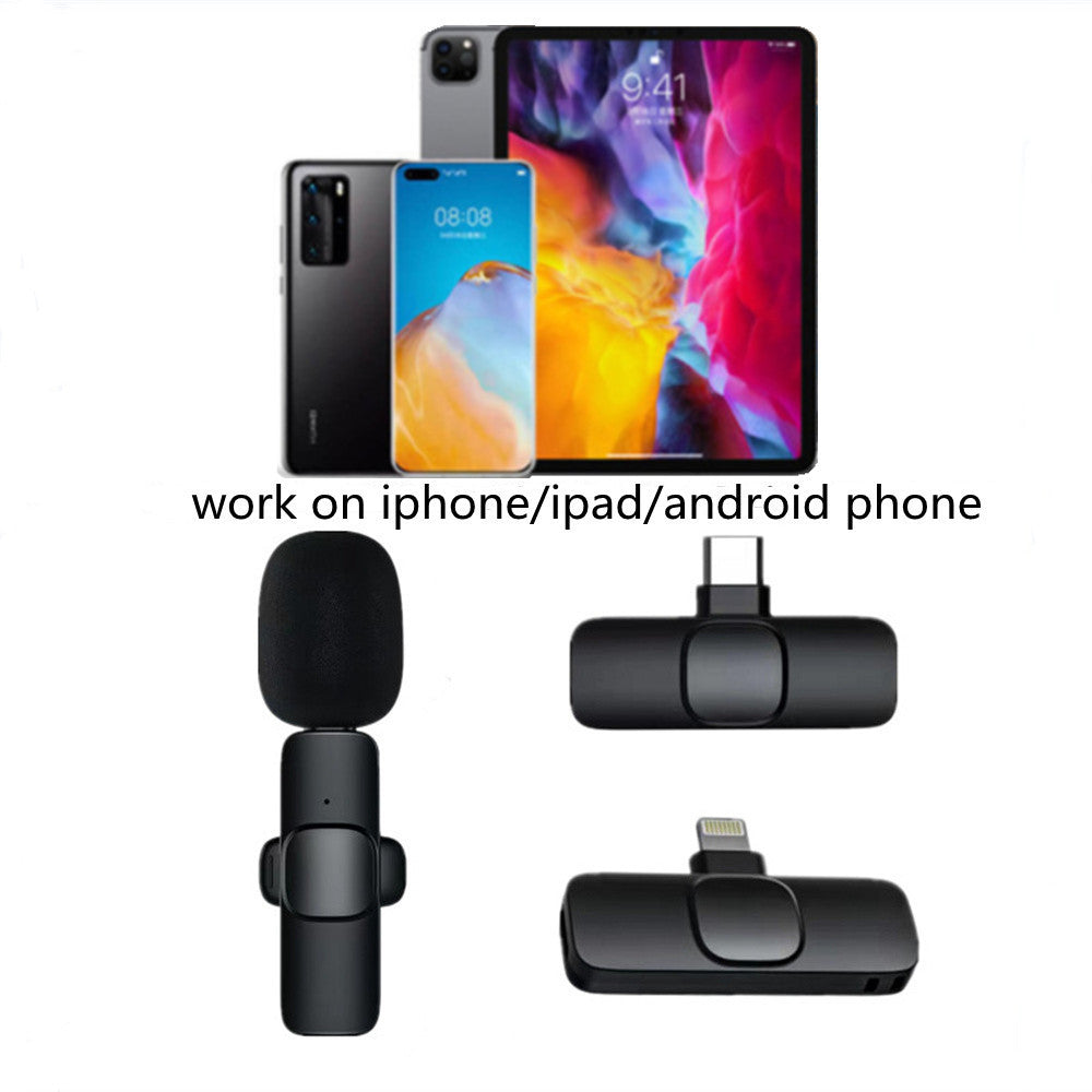 Wireless Microphone Portable Audio Video Recording