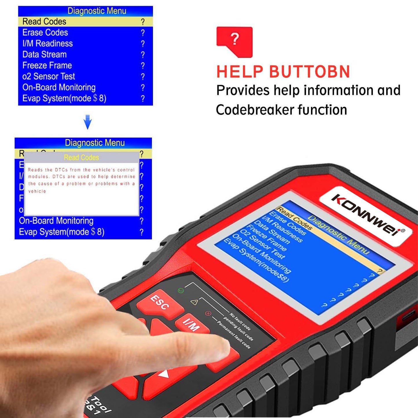 Car engine fault code detector scanner