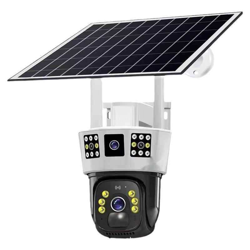 Three-Lenses Solar 4G Camera