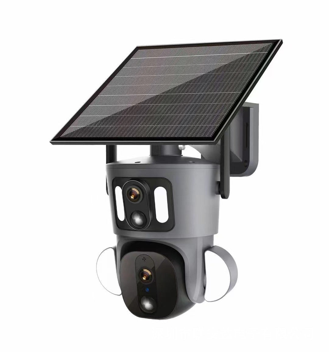 Three-Lenses Solar 4G Camera