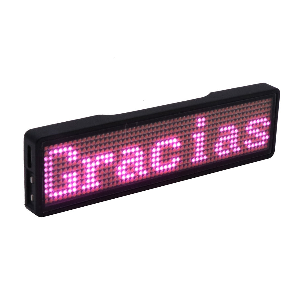 LED Word Badge Bluetooth